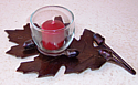 Oak Leaf and Acorn candle holder